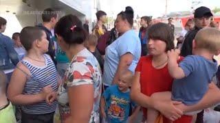 Russian TV: Evacuees flee Belgorod amid explosion