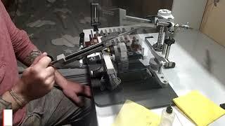 Ирбис Про,точим дамаск на пластиковых губках