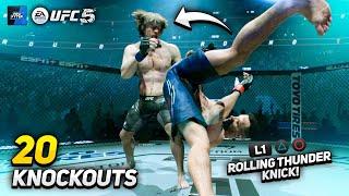 UFC 5 | TOP 20 Fatality Mode Knockouts  Compilation #2