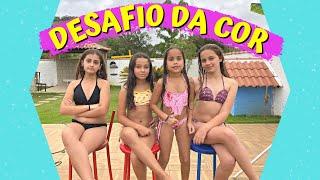 DESAFIO DA PISCINA COM BOLINHA COLORIDA COM AS MENINAS