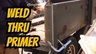 Dump Trailer Welding Repair Fabrication Using Weld Thru Primer