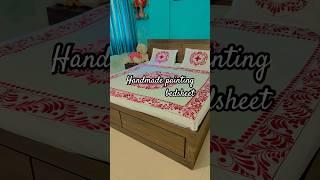 Handmade painting bedsheet #trending #artwork #painting