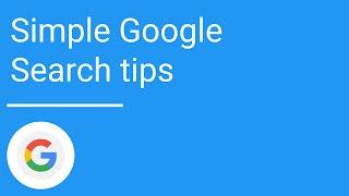 Simple Google Search tips