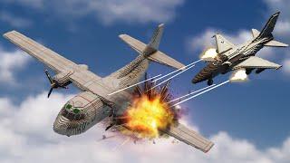 Realistic Plane DOGFIGHTING Destruction  Teardown