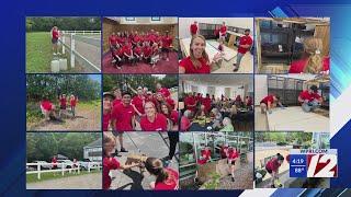 12 News team volunteers at RISPCA