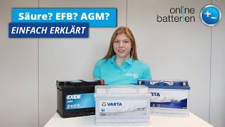 Säure, AGM und EFB | Die verschiedenen Technologien einer Autobatterie