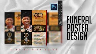 Funeral Poster Design Made Easy: Step-by-Step Photoshop Tutorial