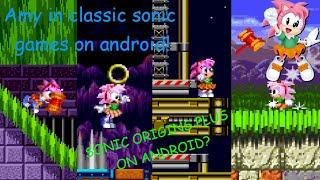 Amy in classic sonic games on android! (NO LINK)