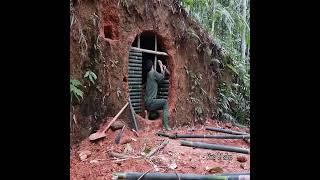 biuld a house in forest survival wildlife #animal #nature#rainforest#health