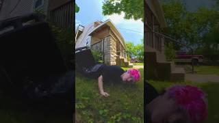 Sneaking in somebody’s trash can!