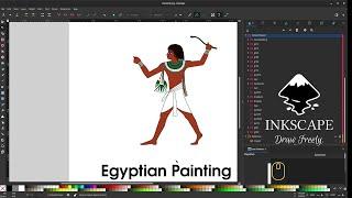 Inkscape 1.3 - Vector Graphic Egyptian Painting