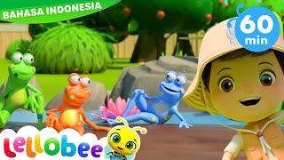 5 Katak Lucu | Lellobee Indonesian - Kartun dan Lagu Anak-anak