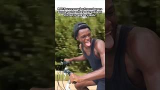 When this happens on a bicycle  #shorts #isaacsamz