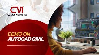 AutoCAD Civil 3D Demo | Hands-On Training at Cadd Mantra