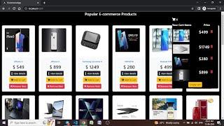 Ecommerce Website  using Angular Part 8 | Showing Cart Items On Hover