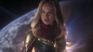 Avengers Endgame - All Captain Marvel Scenes