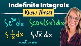 Must Know Indefinite Integral Rules | Getting Started with Integrals