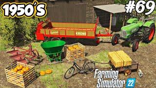 1950'S. SHOPPING. Hand picking PUMPKIN. Collecting straw bales. Selling carrots. FS 22. Ep 69.