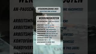 Steuererklärung 2023 - Erstattung ohne Aufwand  #shorts #steuern #steuererklärung