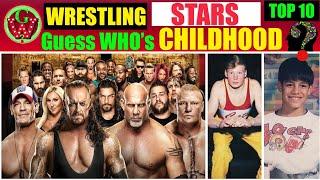 Top 10 American Wrestlers | Who had Shocking Childhood | Guess the Names?? (Challenge)