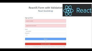 ReactJS Form bootstrap with Validation