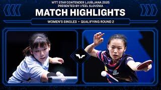 Huang Yu-Jie v Han Feier | WS Qual | WTT Star Contender Ljubljana 2025