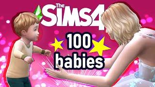 My Matriarch has the Cutest Little Boys! - 100 Baby (Infant?) Challenge! - Sims 4