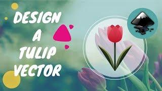 Inkscape Tutorial - Flower Vector Design | Tulip