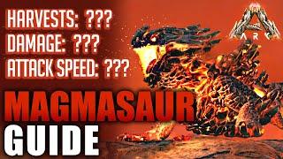 MAGMASAUR / LAVA LIZARD GUIDE! Eggs, Fireballs & More! - Ark: Genesis