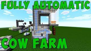 First Ever FULLY AUTOMATIC COW FARM in Minecraft (Technical Explanation)