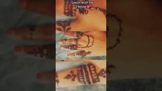 Simple and elegant back hand design#learn with me#mehandi