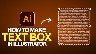 How to Make a Text Box in Illustrator | Illustrator Beginner Tutorial