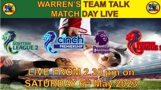 Warren's Team Talk - Saturday Match Day Live