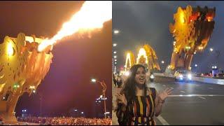 Da Nang Dragon Bridge Breathing Fire Show Vlog | Vietnam 2022 | Rikansh #vietnam #dragonbridge