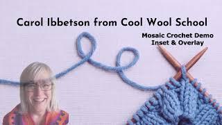 Mosaic Crochet - Inset versus  Overlay Technique
