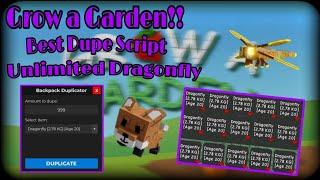 [New ] Grow a Garden Dupe Script  | Blood Moon 🩸Update | Infinite Dragonfly  & Red Fox  | No Key