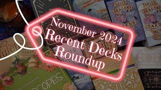 TAROT AND ORACLE DECK HAUL | Recent Deck Roundup | November 2024