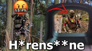 Airsoft Spieler beleidigt uns, weil wir zu gut sind... | 2 POV's Gameplay