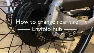 How to change rear tire on electric bike with Enviolo 380 trekking hub — Gazelle C380+