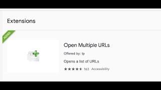 How to find and install Open Multiple URLs Google Chrome Extension