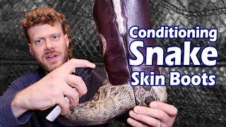Don't Ruin Your Snakeskin Cowboy Boots Boots When Conditioning!