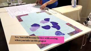 Stained Glass Applique Class- Bear Paw Productions Pattern- by Classic Quilts