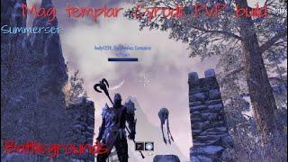 Magicka Templar Cyrodil and Battlegrounds PvP build Summerset