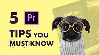 5 Quick Tips Premiere Pro Beginners Must Know | Part 1