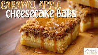 Caramel Apple Cheesecake Bars