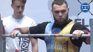 Dmytro Vovk  - 1st Place 120 kg jr - EPF Classic Championships 2019 - 881 kg Total