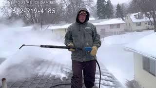 Minneapolis MN Ice Dam Removal