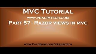 Part 57   Razor views in mvc