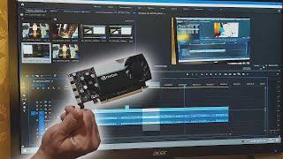 Nvidia quadro t600 4gb, Обзор видеокарты ,Распаковка, Тест на 775 сокете,Тест в Adobe premiere pro