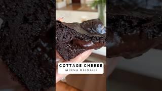 The BEST cottage cheese brownies! (low carb, high protein) #lowcarb #cottagecheese #proteindessert
